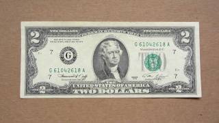 2 US Dollars Banknote (Two US Dollars / 1976), Obverse and Reverse