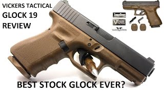 Vickers Tactical Elite Edition Glock 19 Review FDE RTF2 Grip Tango Wilson Combat Grey Larry Mods 17