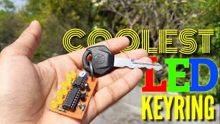 LED KEYRING || coolest key ring using NE 555 & IC 74HC595  || DIY CHASER