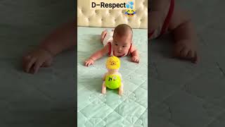 Doll vs Cute Baby's reaction. #newshorts #bdshorts #short