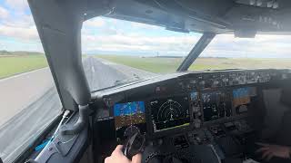 Crosswind Landing into Newcastle with the 737MAX [4K HDR]