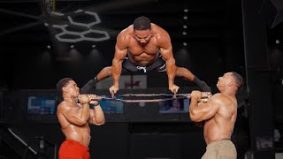 Epic Calisthenics Challenge ft. Larry Wheels & Coach Blue