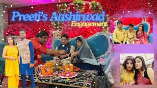 After marriage going to attend my niece Bong Aashirwad|| Preeti's Engagement || Rituals