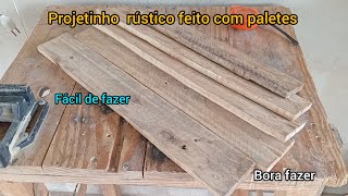 Como fazer uma renda extra fazendo artesanato com madeira simples rápido e fácil, projetinho /palete