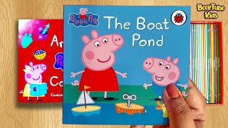 🐷PEPPA PIG : THE BOAT POND 24 | Kids Books Read Aloud