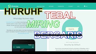 CARA MEMBUAT HURUF TEBAL MIRING DAN BERGARIS DI WHATSAPP