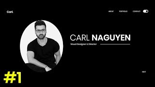 Portfolio Landing Page Design With Dark & Light Toggle Using HTML, CSS & JS, GSAP Animation