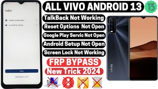 Vivo Android 13 Frp Bypass | TalkBack/Reset Option Not Working | New Trick 2024 Reset Frp Without PC