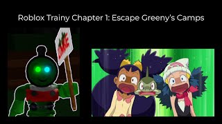 AAAAH!!! THE EVIL GREEN TRAIN: GREENY! Roblox Trainy Chapter 1: Escape Greeny’s Camps (For AldDanny)