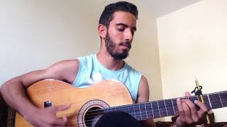 playing again on my broken guitar - maroc