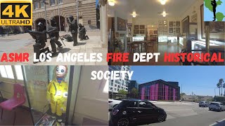 [4K] ASMR Los Angeles Fire Dept Historical Society - N Cahuenga Blvd, Los Angeles, CA