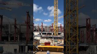 Barcelona stadium Camp Nou under construction