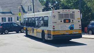 MBTA Route 211: 2008 New Flyer D40LF #0789