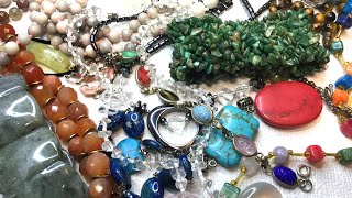 SHOP GOODWILL SEMI PRECIOUS STONE LOT Unboxing Unbagging SALE Poshmark Youtube Play NAME THAT STONE!