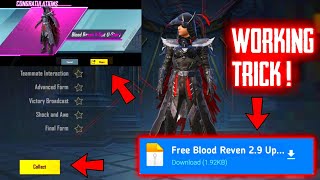 working trick 1 click में free blood raven x suit 😍 how to get free blood raven x suit in bgmi 2024