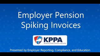 Employer Pension Spiking Invoice