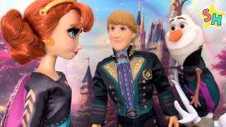 Frozen 2 🍁| Anna se convierte en reina 👑| Escena con muñecas y juguetes