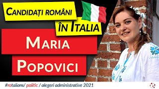 Candidați români în Italia: Maria Popovici - Milano