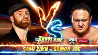 WWE FastLane 2017  Samoa Joe vs  Sami Zayn   Official Match Card