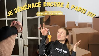 1-JE DÉMÉNAGE ENCORE À PARIS 🇫🇷 Je fais mes cartons, je dis au revoir à mon ancien appartement👋🏼