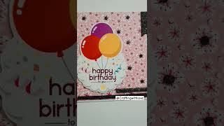 Simple and quick handmade birthday card#shortvideo#shorts#viral#youtubeshorts#diycraft#giftidea