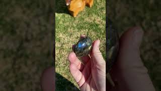 Labradorite Palm Stone - 03