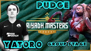 Yatoro Pudge Game 2 Team Spirit vs Deboosters Group Stage Riyadh Masters 2022