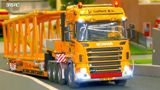 SUPER RC TRUCKS IN MOTION - SCANIA HEAVY HAULAGE RC TRUCK - SCALEART -