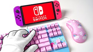 Mouse & Keyboard on NINTENDO SWITCH (Hello Kitty Setup)