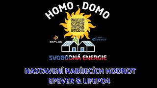 Ostrovní Elekrárna HomoDomo #15 Nastavení regulátoru Epever