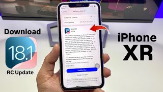 How to Install iOS 18.1 RC on iPhone XR - iOS 18.1 RC On iPhone XR