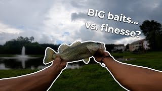 How to downsize to catch more BASS!! (Shakeyhead fishing)