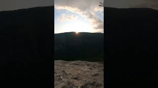 Sunset after Free Solo-The Daddy Linville Gorge #sunset  #mountains #northcarolina #shorts