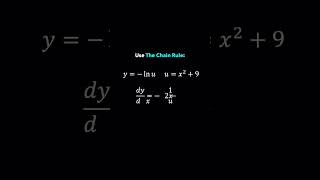 DERIVATIVE OF LOGARITHMIC FUNCTION , #differentiation#derivatives #logarithm #chainrule #parametre