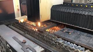 Bodor laser- 40mm Carbon Steel cutting by 22KW laser machine