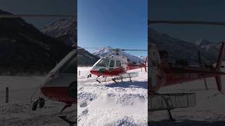 Swiss Helicopter in the Snow #youtubeshorts #short #shorts