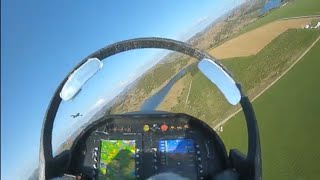 Eflite Viper flight together with T 33 and FMS Viper