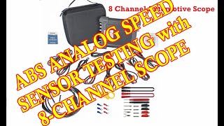 ABS Analog Speed Sensor test Automotive 8 Channel Scope Usage