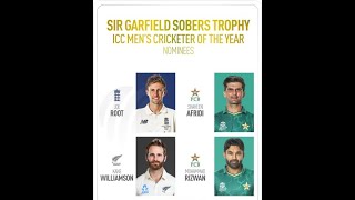 Gary Sobers Trophy ICC Cricketer of The Year 2021 Nominees List | Crickter of the year | #shorts