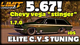 5.6-5.67s Chevy Vega tune. No limit drag racing 2.0 (update 1.7.0) READ DESCRIPTION! “Vega stinger”