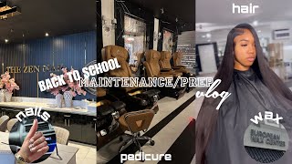 ep 2: BACK TO SCHOOL MAINTENANCE/PREP VLOG | lashes, nails, pedicure, hair, wax