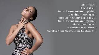 Alicia Keys - 03. Doesn't Mean Anything (Lyrics)