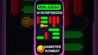 Mini juego 27 de septiembre Hamster Kombat #hamsterkombat #nft #gaming #fyp #minigames