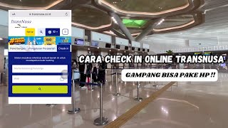 CARA CHECK IN ONLINE TRANSNUSA |TUTORIAL WEBSITE CHECK IN TRANSNUSA | GIMANA CARA CHECK IN TRANSNUSA