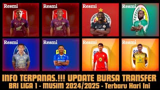 Info Terpanas🔥Update Bursa Transfer BRI LIGA 1 Musim 2024/2025 Terbaru Hari Ini #transferpemainliga1