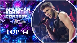 American Song Contest 2022 Top 34 | So Far