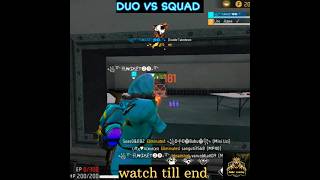 DUO VS SQUAD MATCH / FREEFIRE #shorts #freefire #youtubeshorts