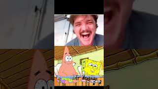 pedro pascal cry to  #spongebob died #squidward #patrikstar