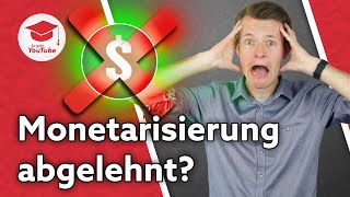 Bewerbung zum YouTube Partner-Programm abgelehnt: Daran liegt es und das kannst du tun