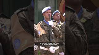 Honneur aux Casques Bleus tunisiens pour leur contribution à la paix en République centrafricaine